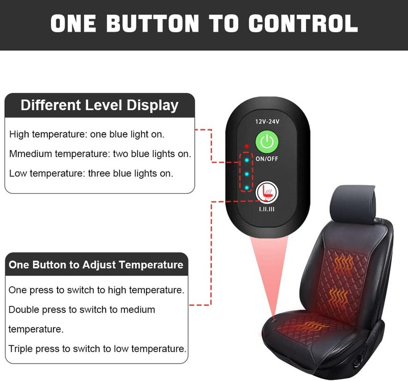 LUSRAIT Universal Seat Cushion, Comfortable Seat Cover with Full Back Support in Winter - Image 3